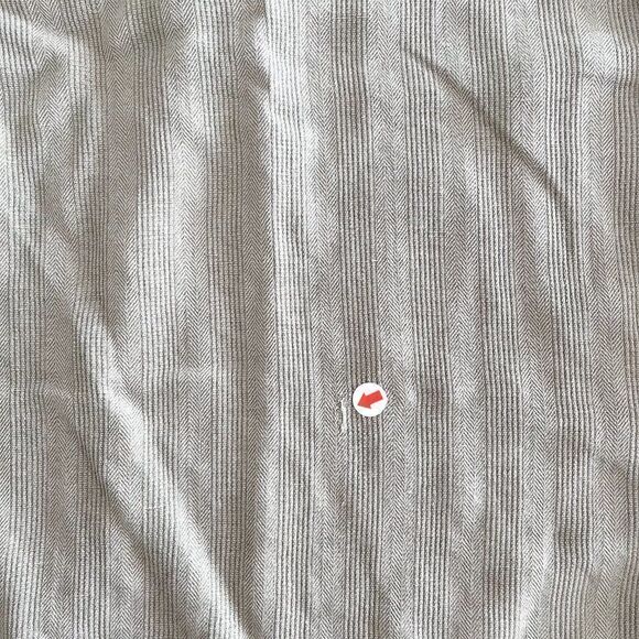 Claiborne Mens Silk Button Down Camp Shirt Casual Short Sleeve Green Large - Picture 7 of 8